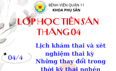 Lớp học tiền sản tháng 4 năm 2024